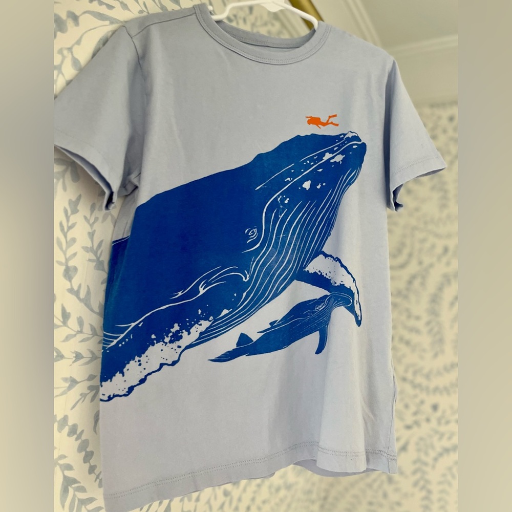 Crewcuts tshirt surf whale size 8
